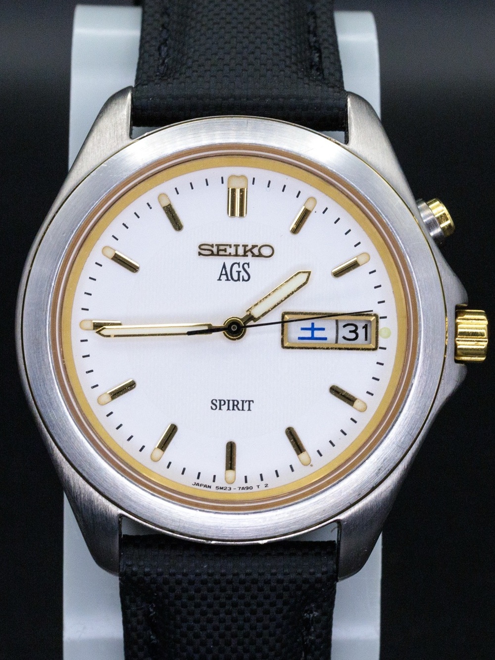 Seiko Rare AGS Kinetic 5M23-7A70 Vintage Spirit 36mm JDM Import Dress Watch